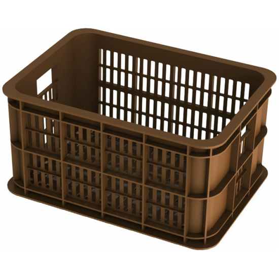 Basil Krat pvc Crate S 25ltr 40x29x21 open 21040 Saddle Brown