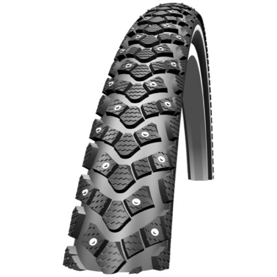 Schwalbe BUB 28X200 SC R MARATHON WINTER RG ZW SP208 Zwart