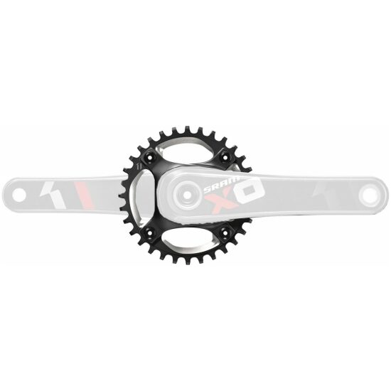 Sram KETT BLAD 36 XSYNC 11V ALM 5MM 94 ZW/ZI Zwart/Zilver