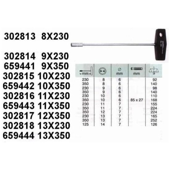 Padre GRS DOPSLEUTEL T MODEL 9.0X230MM