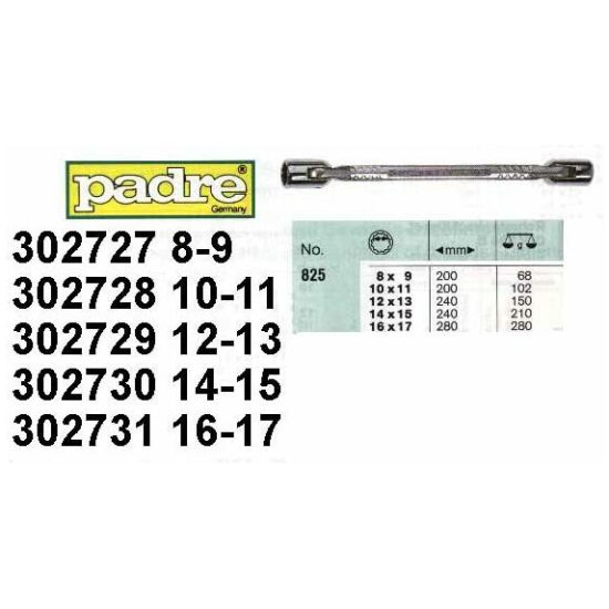 Padre GRS DOPKNIESLEUTEL 10-11 825