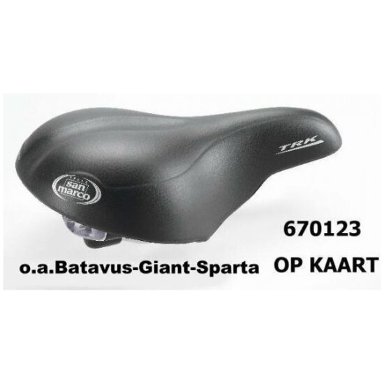 Selle San Marco ZADEL SM TRK TREKKING GEL DS ZW KRT ZWART