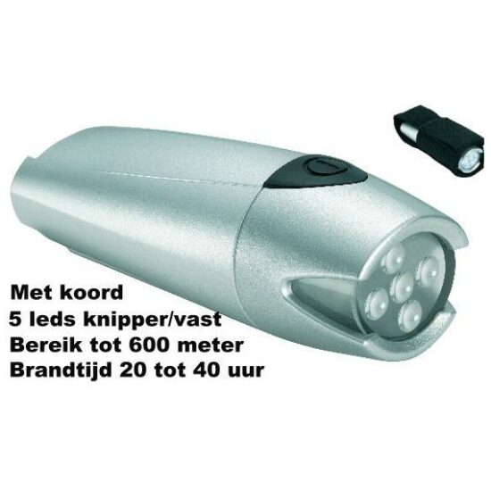 Torch KOPLAMP 4081 LED BATT STUUR ZILVER