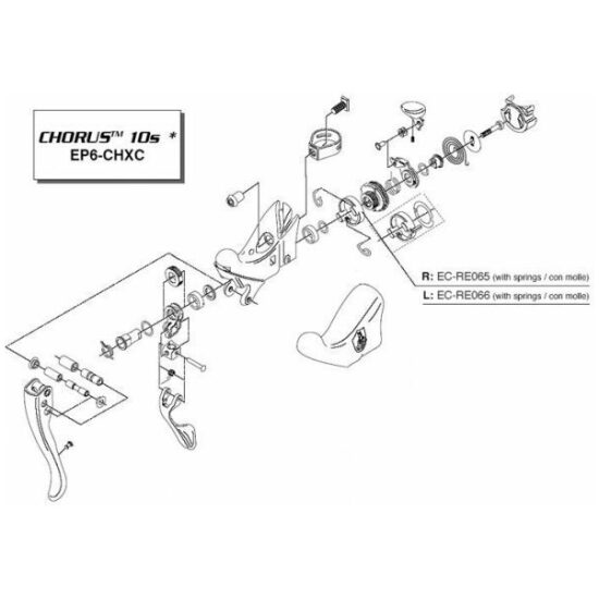 Campagnolo VERSD CA 10V L QUICKSHIFT RE/CH VEERHOUDER M/VEER