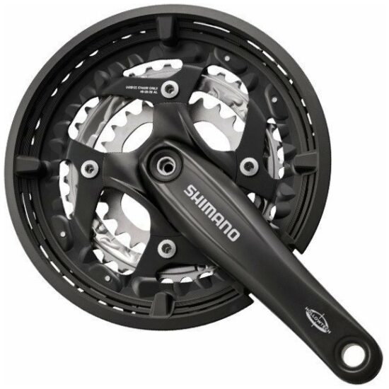 Shimano 10v Crankset 48x36x26T Shim 10V Trekking FC-T521 Octalink HG-X m/kett.rand ZWART