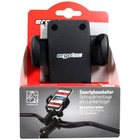 Ergotec Telefoonhouder Ergo stuurbochtbev. 22.2/31.8 tbv mobiel 56/85mm ZWART - Afbeelding 3