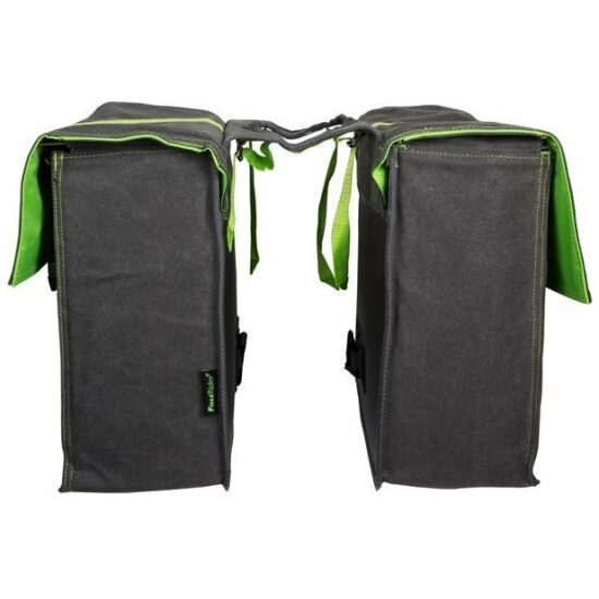 Fastrider Tas dubbel FR Melange Fluo green/grey 34.5ltr 37x31x15 0913 Grijs - Afbeelding 4