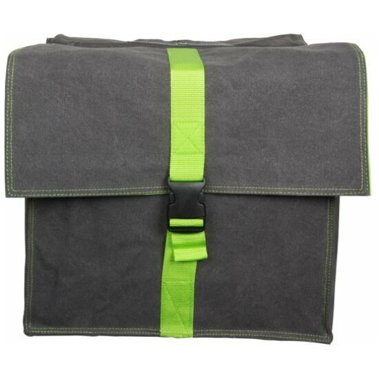 Fastrider Tas dubbel FR Melange Fluo green/grey 34.5ltr 37x31x15 0913 Grijs