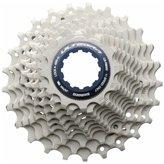 Shimano 11v Cassette 11V 12/25T Shim CS-R8000 Ultegra 12,13,14,15,16,17,18,19,21,23,25T Zilver