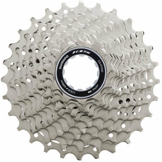 Shimano 11v Cassette 11V 11/28T Shim CS-R7000 105 Zilver