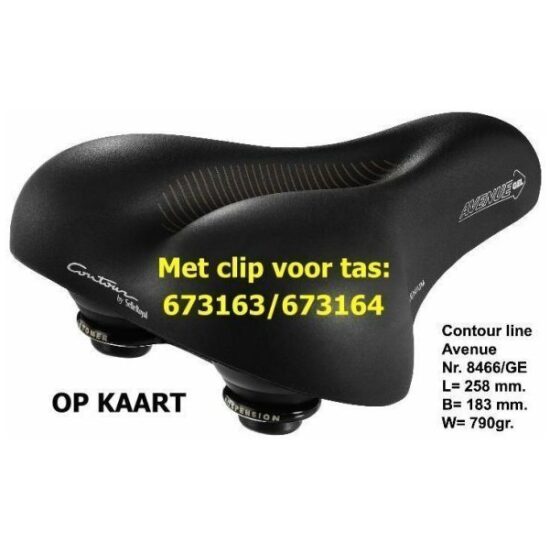 Selle Royal CONTOUR AVENUE ZWART