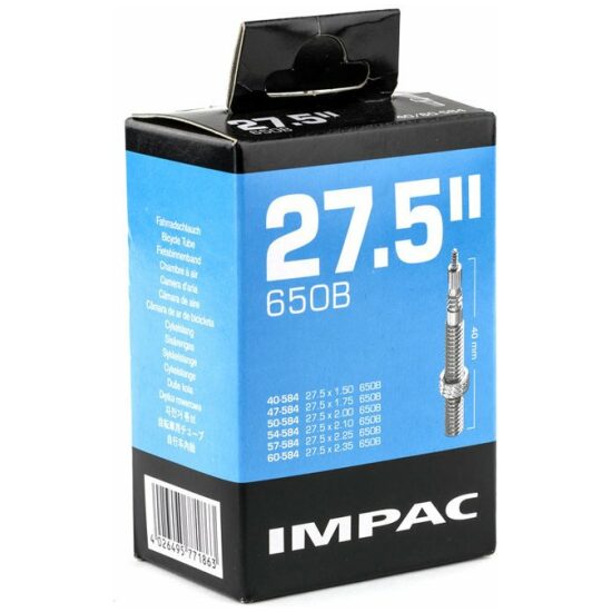 Impac Binnenband 27.5x1.50/2.35 SV(40) fransventiel 650B Zwart