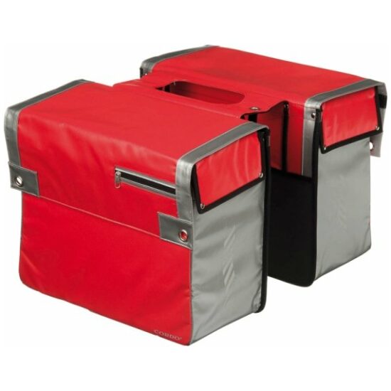 Cordo Tas dubbel express/zilver Rood