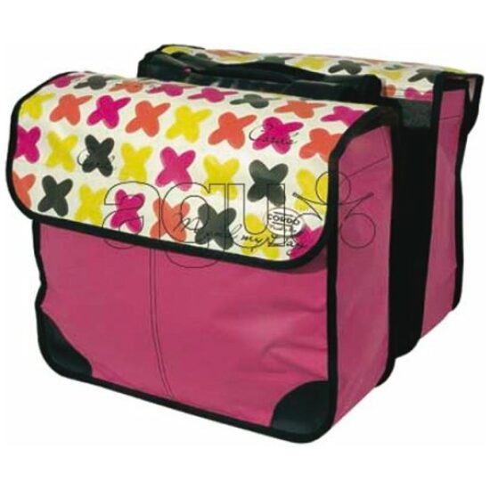 Cordo Tas dubbel fiora print pink