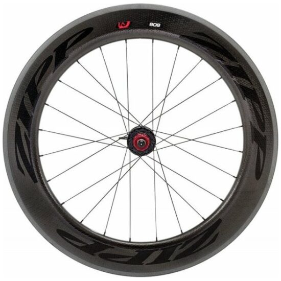 Zipp Wiel a 808 carbon clincher 24 spk sram body b Zwart