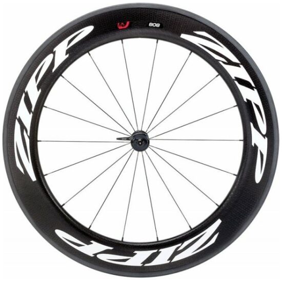 Zipp Wiel v 808 carbon clincher 18 spk classic whi Zwart