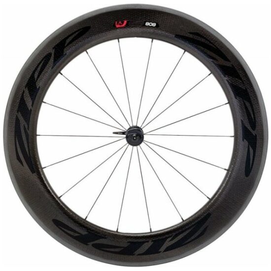 Zipp Wiel v 808 carbon clincher 18 spk beyond blac Zwart