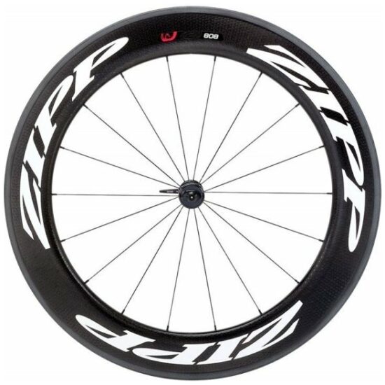 Zipp Wiel v 808 tubular 18 spk classic white Zwart