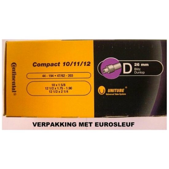 Continental BIB 121/2X21/4-175 CO DV (40) ZWART