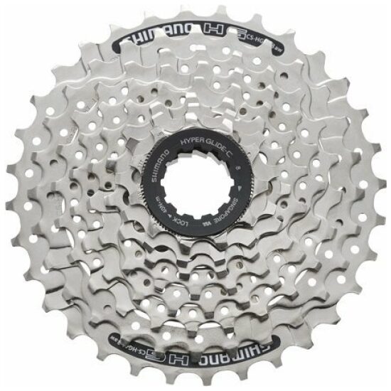 Shimano 8v Cassette 8V 11/30T Shim CS-HG41 11,13,15,17,20,23,26,30T Acera ZILVER