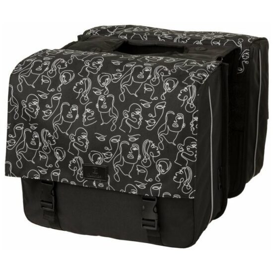 Fastrider Tas dubbel FR Livia trend MIK/print 33ltr 36x31x15 20112902-0203 Zwart - Afbeelding 9