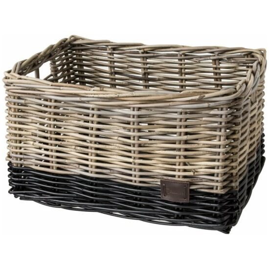 Fastrider Mand rotan FR Nero Large/naturel 26ltr 45x35x25 0703-000 Zwart