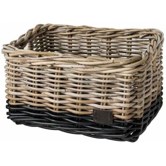 Fastrider mand rotan FR Nero Medium/naturel 17ltr 40x30x25 0702-000 Zwart - Afbeelding 2