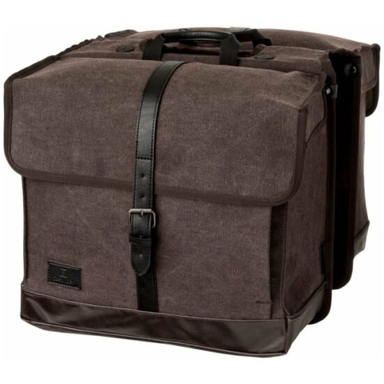 Fastrider Tas dubbel FR canvas Isas 33ltr 37x32x14 20110600-507 Bruin