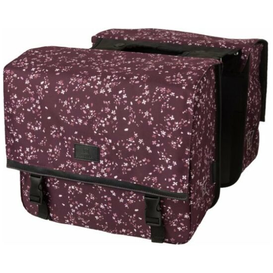 Fastrider Tas dubbel FR Nara aubergine/mini flower 33ltr 36x31x15 20110901-541 Paars