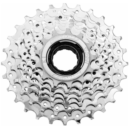 Sunrace 7v Freewheel 7V 13/28T Sunr ION 13,15,17,19,21,24,28T Chroom