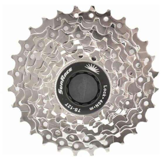 Sunrace 7v Cassette 7V 12/28T Sunr CSM63 12,14,16,18,21,24,28T Zilver