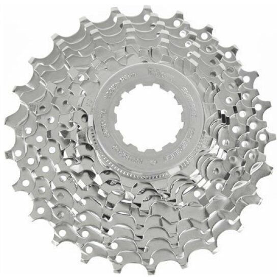 Shimano 9v Cassette 9V 12/25T Shim HG50 12,13,14,15,17,19,21,23,25T Sora Zilver