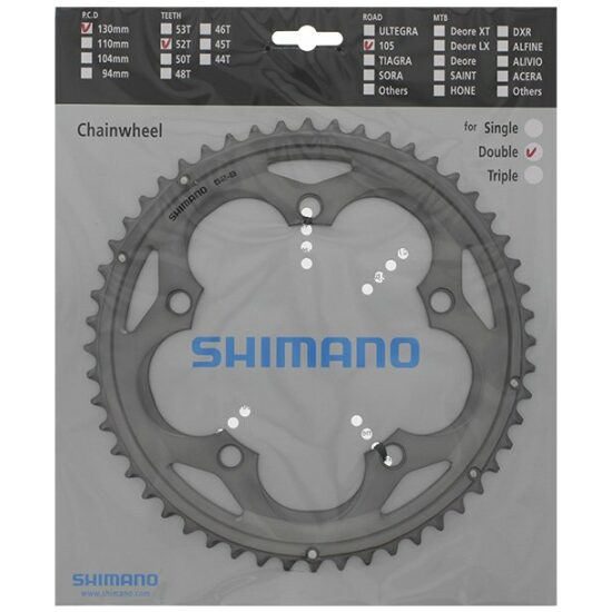 Shimano 10v Kettingblad Shim 52T-B/130 FC5700 105 SLV Y1M398130 SILVER