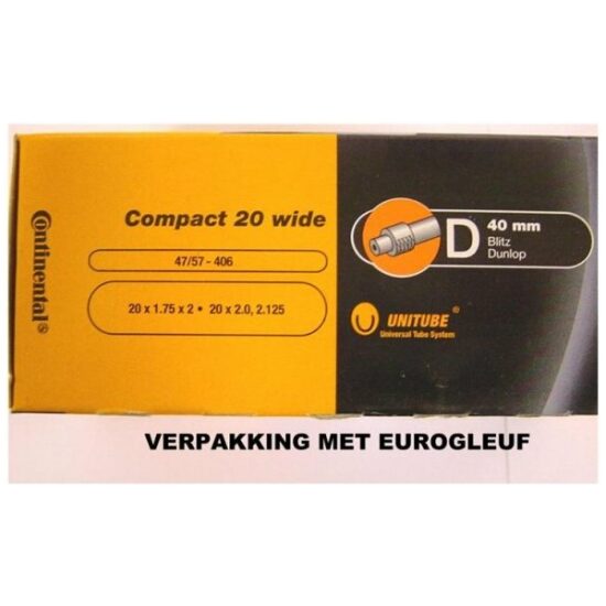 Continental BIB 20X190-2.125 CO DV (40) ZWART