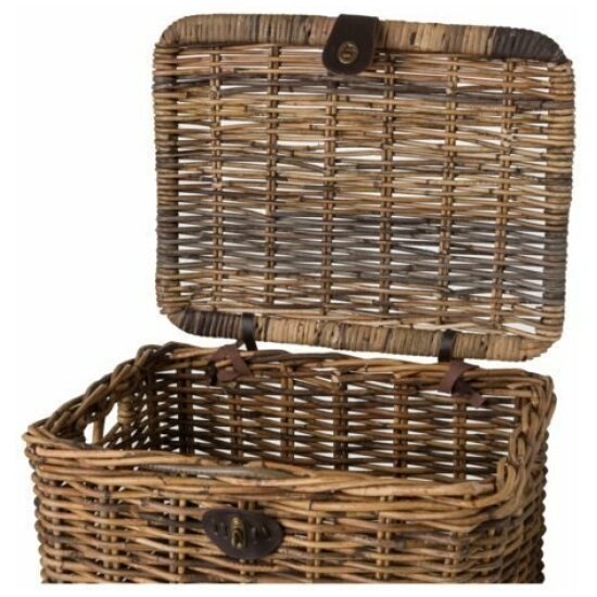 Fast Rider Mand rotan FR Sera m/deksel 24ltr 45x35x25 20300302 Bruin - Afbeelding 3