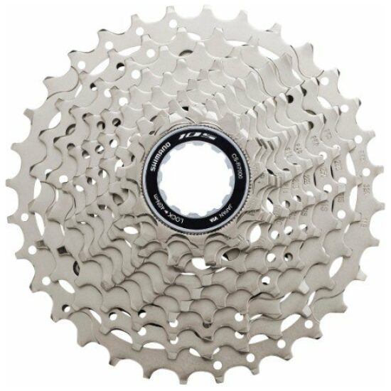 Shimano 11v Cassette 11V 11/32T Shim CS-R7000 105 11,12,13,14,16,18,20,22,25,28,32T Zilver