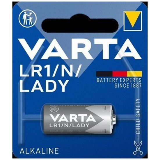 Varta Batterij 1.5V Potlood-kort Alkaline AM5/LR1/N A penlite mini Grijs