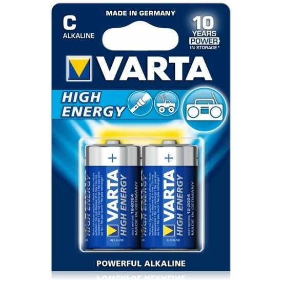 Varta Batterij C/LR14/UM2 1.5V Engels alkaline blister a 2 baby/MN1400/4914/1/2torcia Blauw