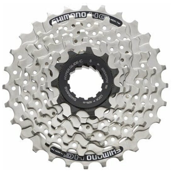 Shimano 7v Cassette 7V 11/28T Shim CS-HG41 11,13,15,18,21,24,28T Zilver