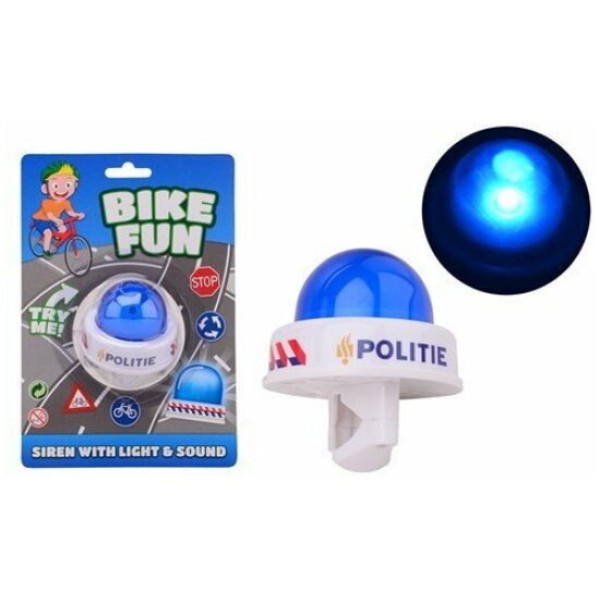 Bikefun HOORN KIND SIRENE POLITIE WIT