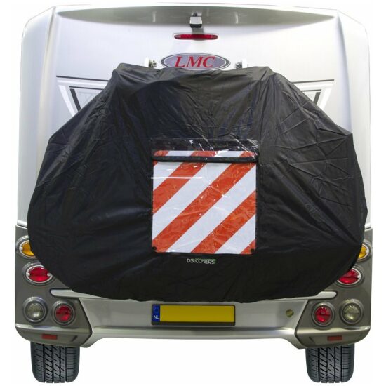 Ds Covers Fietshoes DS Star camper 2-3 fietsen m/houder gevarenbord 50x50 73160830 ZWART