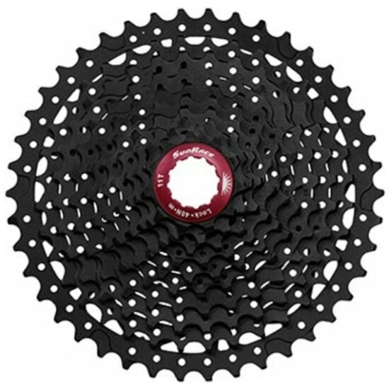 Sunrace 10v Cassette 10V 11/42T Sunr CSMX3 11,13,15,18,21,24,28,32,36,42T Zwart