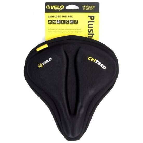 Velo Zadeldek-overtrek gel Hr O-zone Plush lycra m/koord 254x241mm 3043302