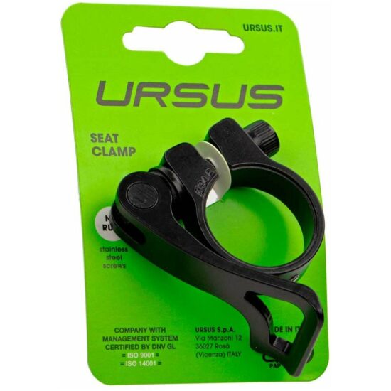 Ursus Zadelpenklem 34.9 QR m/snelsluiting Zwart