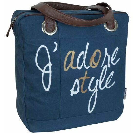 Fast Rider Tas pakaf Shopper FR 201125 Living Life Style canvas 17.5ltr 40x38x12 Blauw - Afbeelding 2