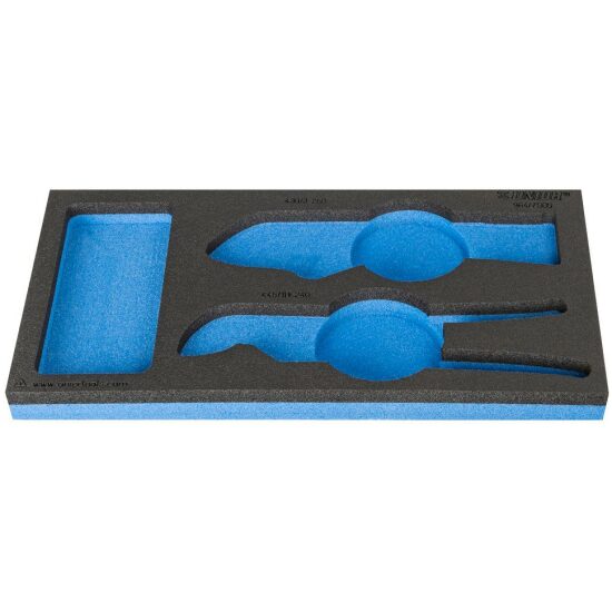 Unior Foam Inlay Gereedschapwag Blauw/grijs