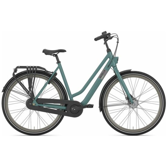 Gazelle Esprit T7 Li Thyme Green Mat Lage instap