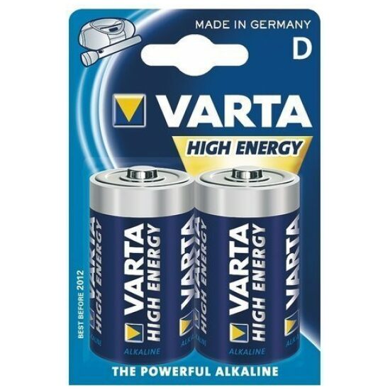 Varta Batterij D 1.5V alkaline mono/4920/Torcia/LR20/MN1300 high energy (per 2) Blauw - Afbeelding 2