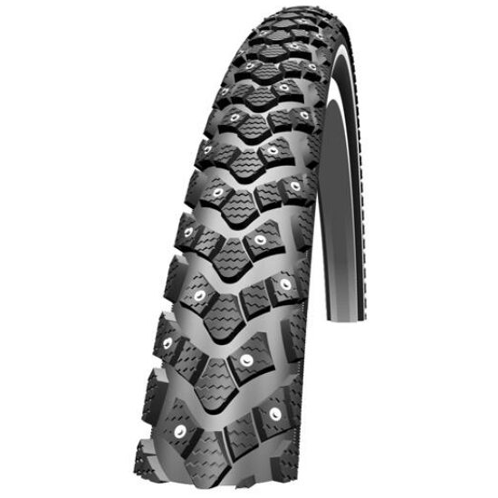 Schwalbe Buitenband 28x1.35 35-622 Schw Winter Marathon HS396 240-spikes KevlarGuard m/refl 11126448 ZWART