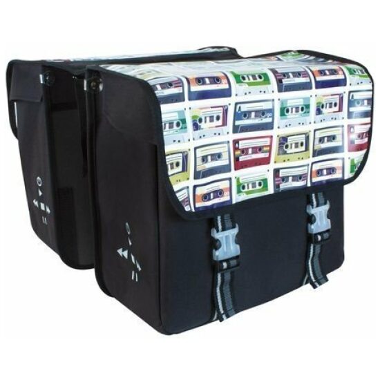 Fast Rider Tas dubb FR 201301 Hifi Cassette zwart inh.33ltr 31.5x34.5x15cm - Afbeelding 2